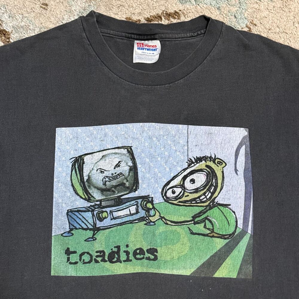 Vintage 90s Toadies Rubberneck Shirt Size XL Distressed Thrashed Grunge Band Tee